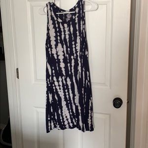 Sleeveless dress tie dye